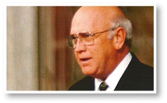 Frederik Willem de Klerk
früherer Präsident der Republik Südafrika und Friedensnobelpreisträger